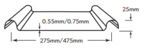 LYSAGHT BAROQUE® dimensions