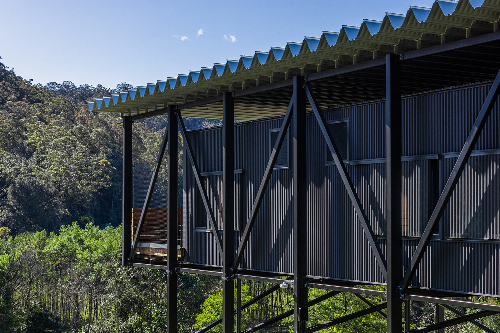 The Bridge at Bundanon Art Museum is built high to resist flooding