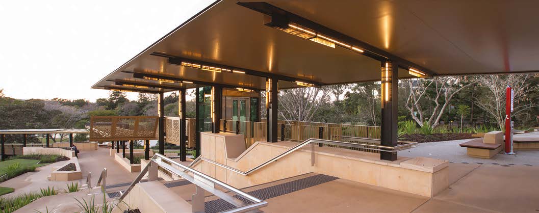 Queensland Uni adds golden touch to walkway 
