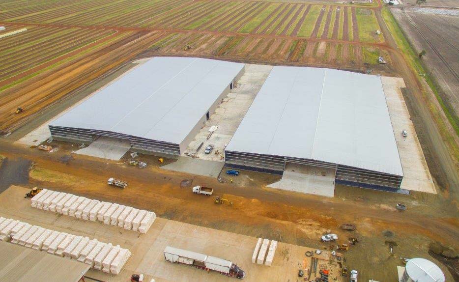 Queensland Cotton Dalby Gin Storage Sheds-Metroll