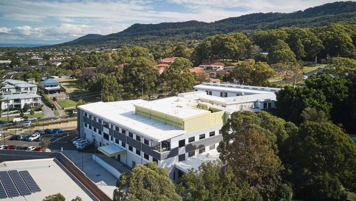 Bulli Hospital and Aged Care Centre COLORBOND Coolmax steel Whitehaven roof