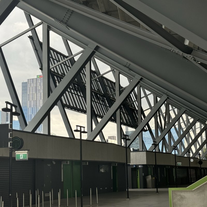 Commbank stadium steel work