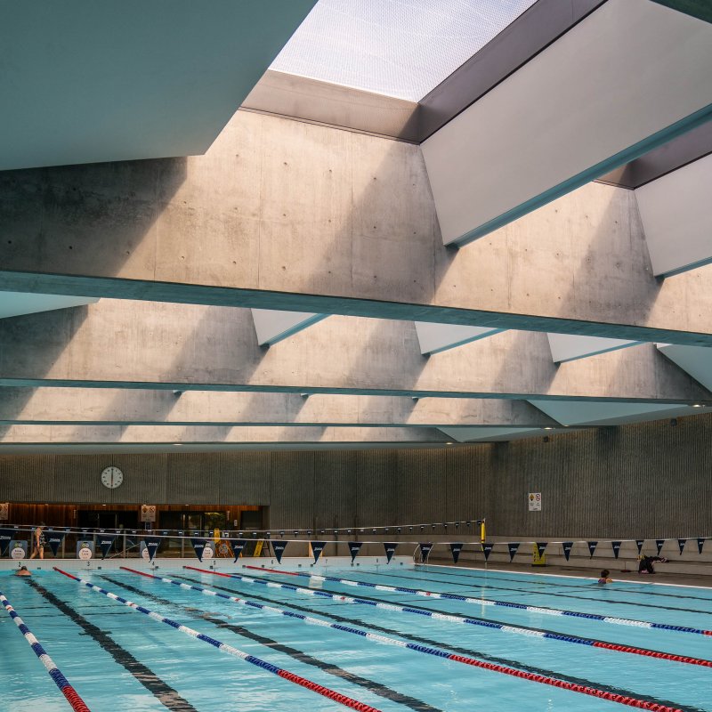 Parramatta Aquatic centre inside pool