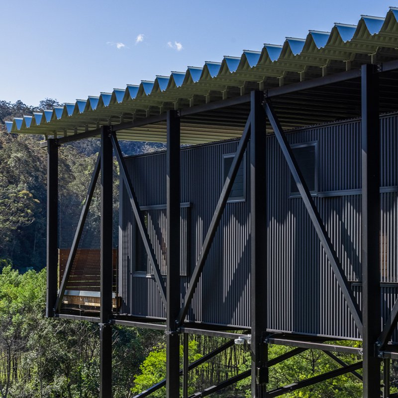 The Bridge at Bundanon Art Museum is built high to resist flooding