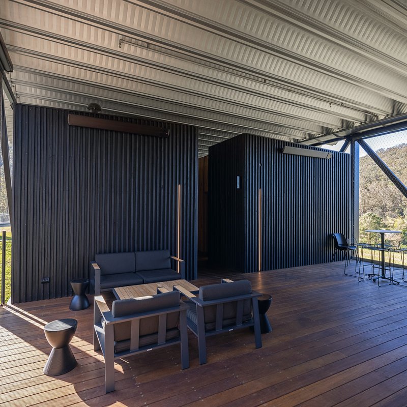 “The ARAMAX® roof with its clear spans over The Bridge, functions as a parasol, shading the breezeway spaces