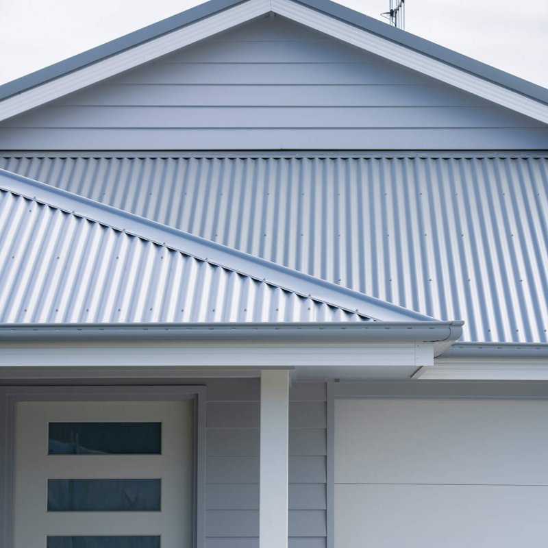 COLORBOND® steel – Roofing, Fascia and Gutters, Garage Doors, and Water Tanks - Surfmist® and Shale Grey™