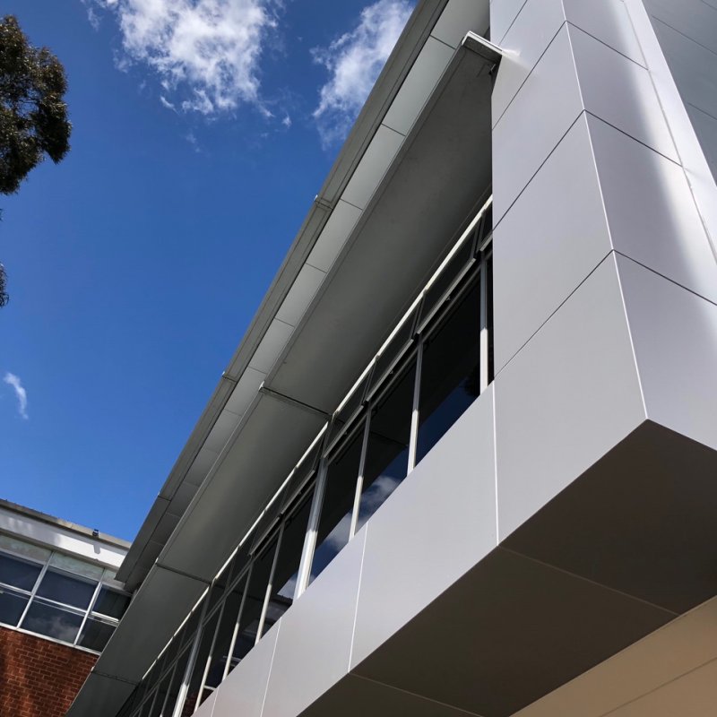 Recladding Melbourne Girls College